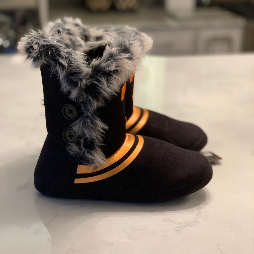 🚫SOLD🚫TN Vols Fur Trimmed House Booties Sz S 5-6 - Picture 5 of 6